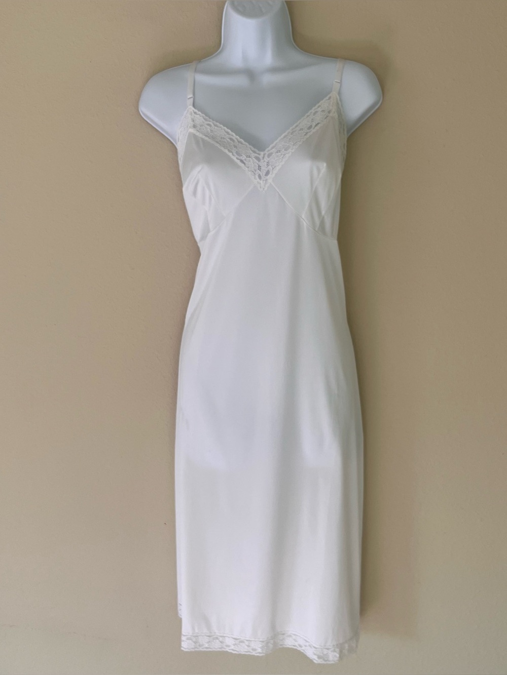 Vanity Fair Vintage Babydoll Slip Dress Large Cottagecore Romantic Coquette 90s